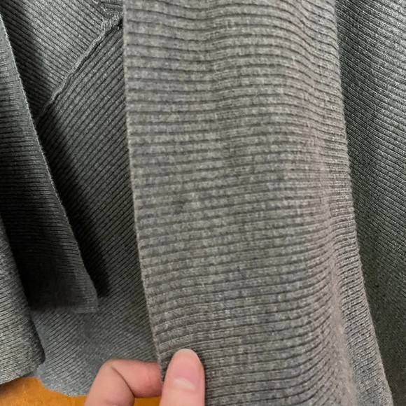 Design History ribbed open front grey cardigan size medium - Picture 4 of 6